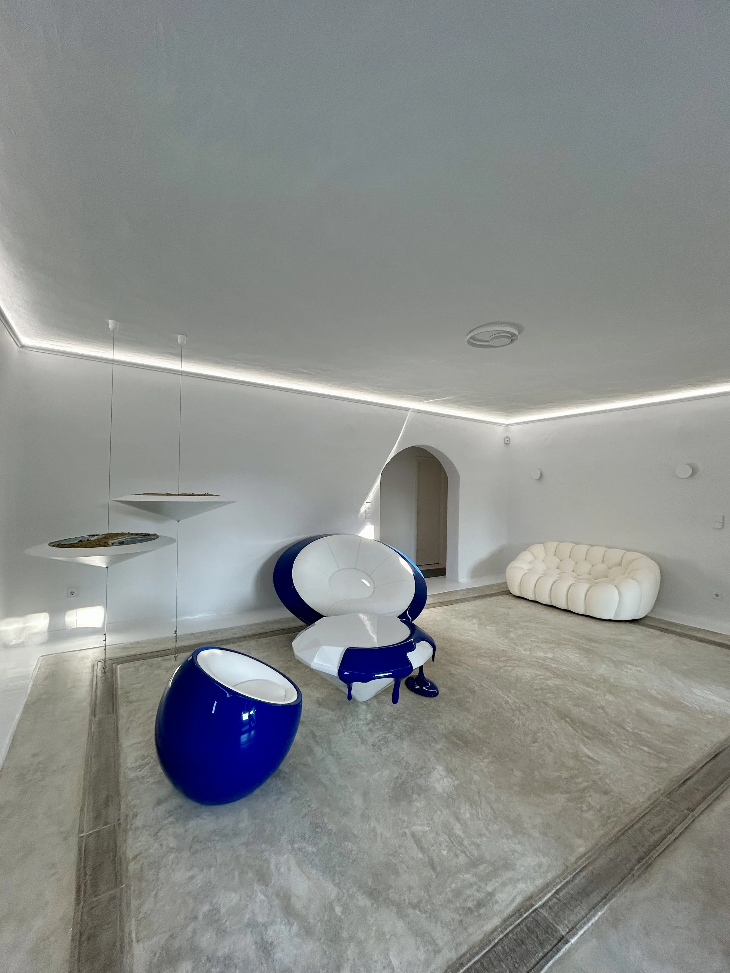 Bright contemporary living area