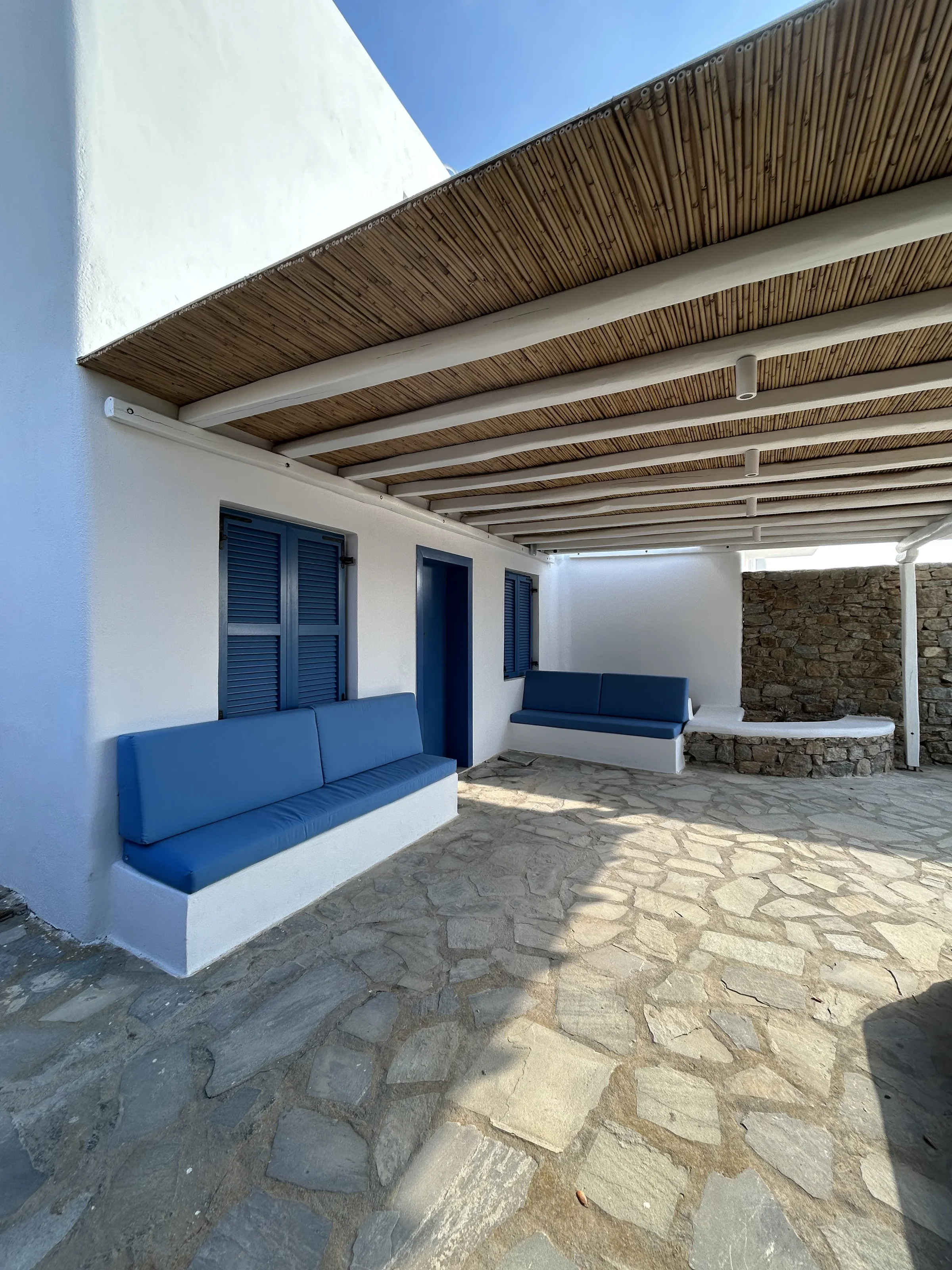 Private outdoor area beside the villa